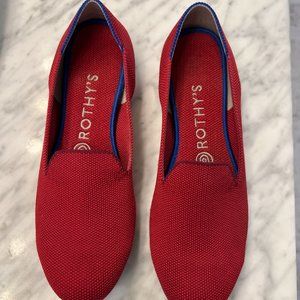 Rothy's Red Loafers Size 8